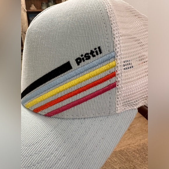 Pistil Kobie Mesh Snap Back Trucker Hat LIGHT BLUE - Picture 5 of 11
